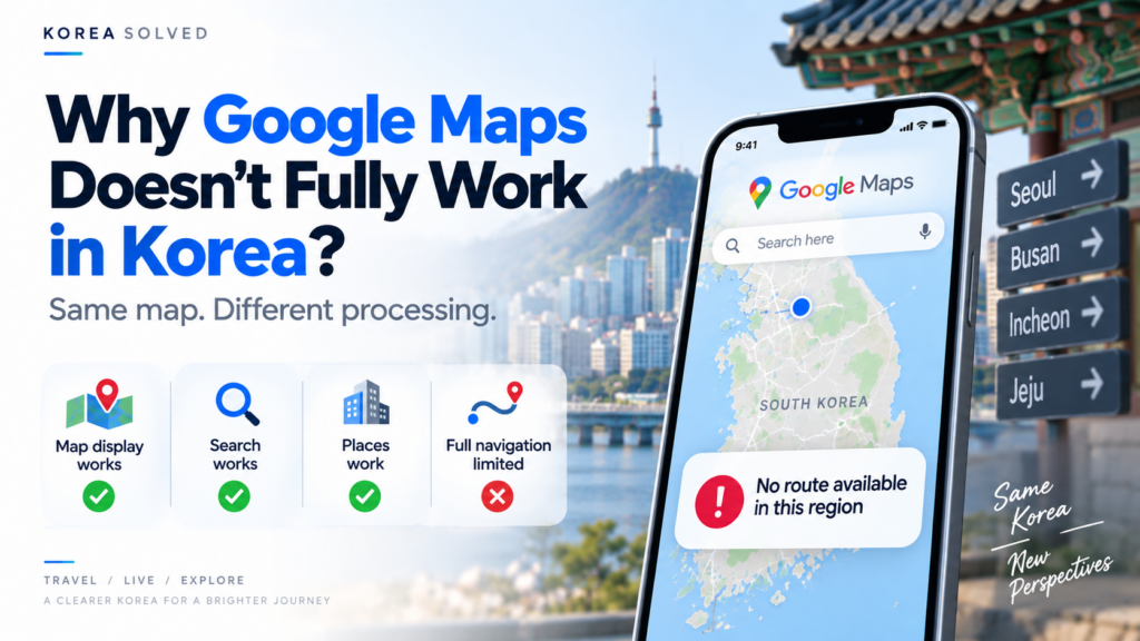 Why Google Maps Doesn’t Fully Work in Korea